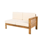 Christopher Knight Home - Ensemble de conversation Mia 4 pièces en bois d'acacia pour patio