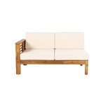 Christopher Knight Home - Ensemble de conversation Mia 4 pièces en bois d'acacia pour patio