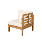 Christopher Knight Home - Ensemble de conversation Mia 4 pièces en bois d'acacia pour patio