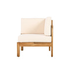 Christopher Knight Home - Ensemble de conversation Mia 4 pièces en bois d'acacia pour patio