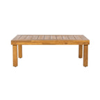 Christopher Knight Home - Ensemble de conversation Mia 4 pièces en bois d'acacia pour patio