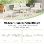 Ensemble de 6 meubles de patio/salon de jardin