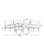 6-Piece Patio Sofa Furniture Set