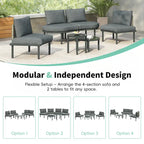 6-Piece Patio Sofa Furniture Set