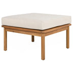 Ensemble de canapés de patio 3 pièces en bois d'acacia et corde pour l'extérieur