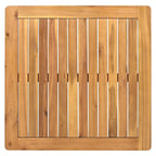 Ensemble de canapés de patio 3 pièces en bois d'acacia et corde pour l'extérieur