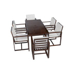 Patio Dining Set Outdoor Dining Table and Chair Set with and Removable Cushions