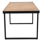 Ensemble de salle à manger d'extérieur 7 pièces avec table et chaises de patio et coussins amovibles