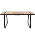 7-Pieces Outdoor Dining Set Patio Dining Table and Chair Set with and Removable Cushions