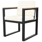 7-Pieces Outdoor Dining Set Patio Dining Table and Chair Set with and Removable Cushions