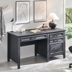 Bureau de style « ferme moderne », bureau d'ordinateur avec meuble de classement