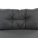 Ensemble de canapé d'extérieur demi-lune sectionnel en osier 8 pièces avec table basse rectangulaire
