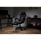 Chaise de jeu RESPAWN 110 Pro - Chaise de jeu avec repose-pieds, chaise de bureau ergonomique