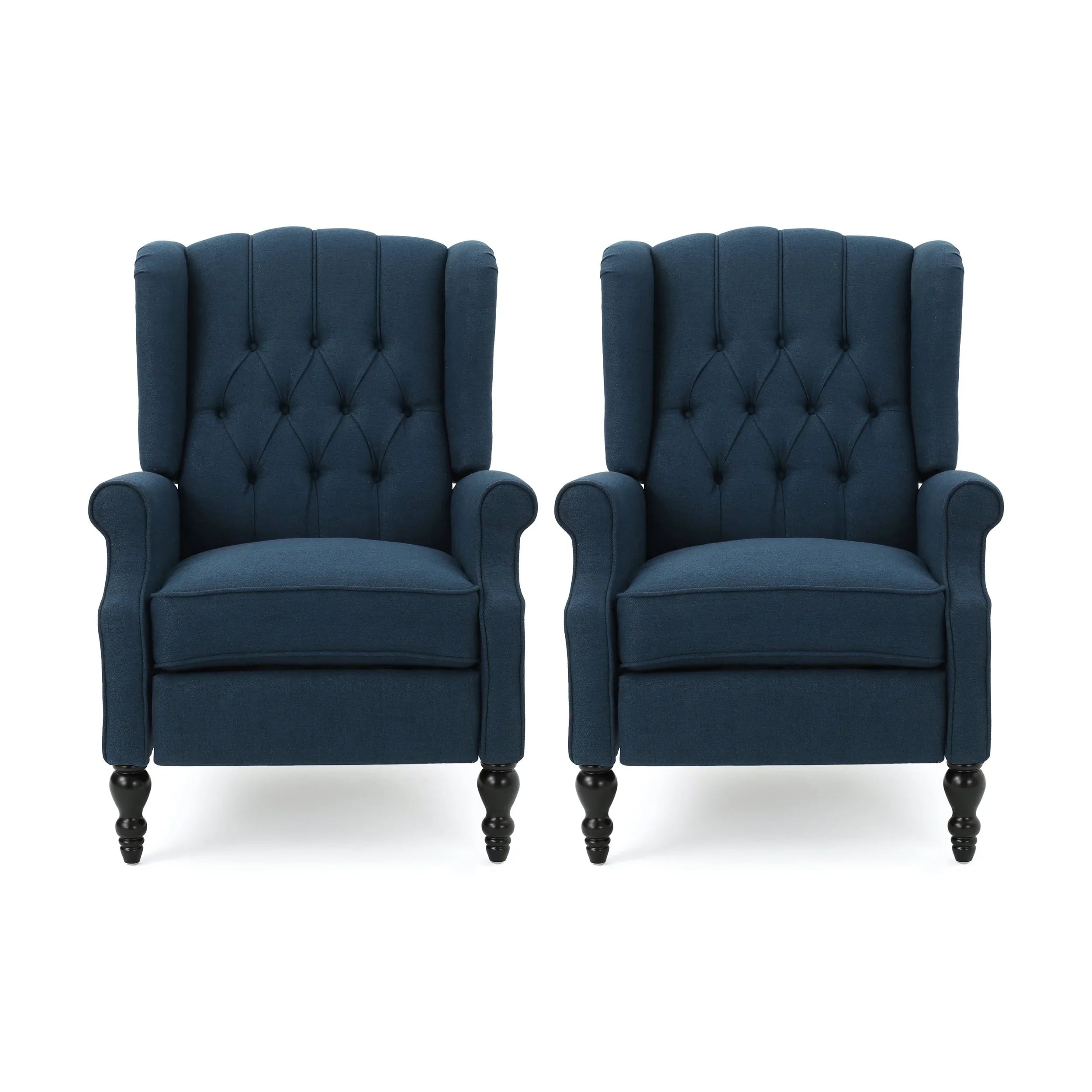 Fauteuils inclinables en tissu touffeté Walter (lot de 2) par Christopher Knight Home