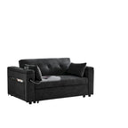 Canapé convertible 54 pouces avec lit gigogne, double assise, fonction relax