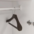 Armoire de chambre autonome à 2 portes avec tringle à vêtements
