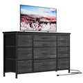 Commode de chambre avec 10 grands tiroirs pour téléviseur de 55 pouces – 55 pouces