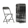 Chaise pliante en plastique – Lot de 10 – Capacité de poids de 295 kg – Chaise d'événement