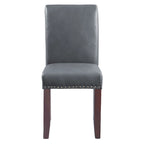 Chaise Parsons Copper Grove Five Bridge Eco en similicuir avec clous