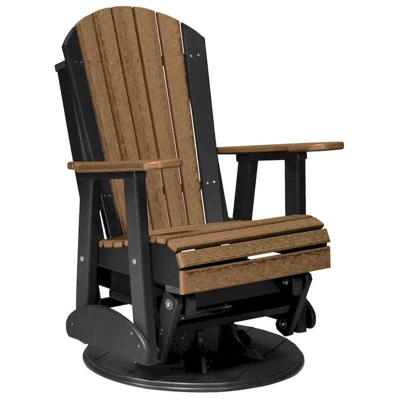Fauteuil planeur pivotant Adirondack en polybois