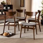 Lot de 4 chaises de salle à manger modernes de style transitionnel Parlin Mid-Century