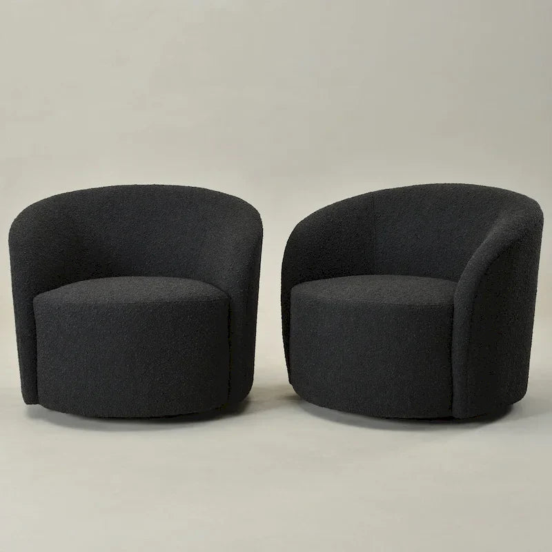 Fauteuil pivotant rembourré KINWELL de 86 cm de large (lot de 2)