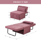 Canapé convertible Lit d'appoint Fauteuil-lit Canapé pliant Pouf Fauteuils inclinables pour le salon