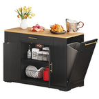 Moasis 53 pouces, îlot de cuisine roulant, armoire de rangement, chariot de cuisine mobile portable