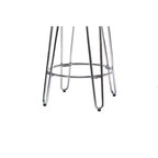 Tabouret de bar Quinn hauteur comptoir 24" chromé - ACEssentials : Rond, pieds en acier, hauteur fixe, non rembourré