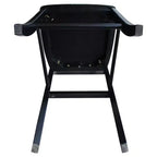 Tabouret de bar Martha X de 30 po, noir de jais - International Concepts : bois massif, design traditionnel