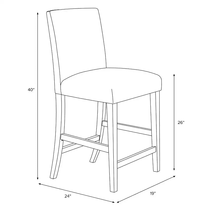 Skyline Furniture Tabouret de bar hauteur comptoir Hendrix Bloc Panel Moutarde : Tabouret de cuisine moderne de 101,6 cm, motif géométrique