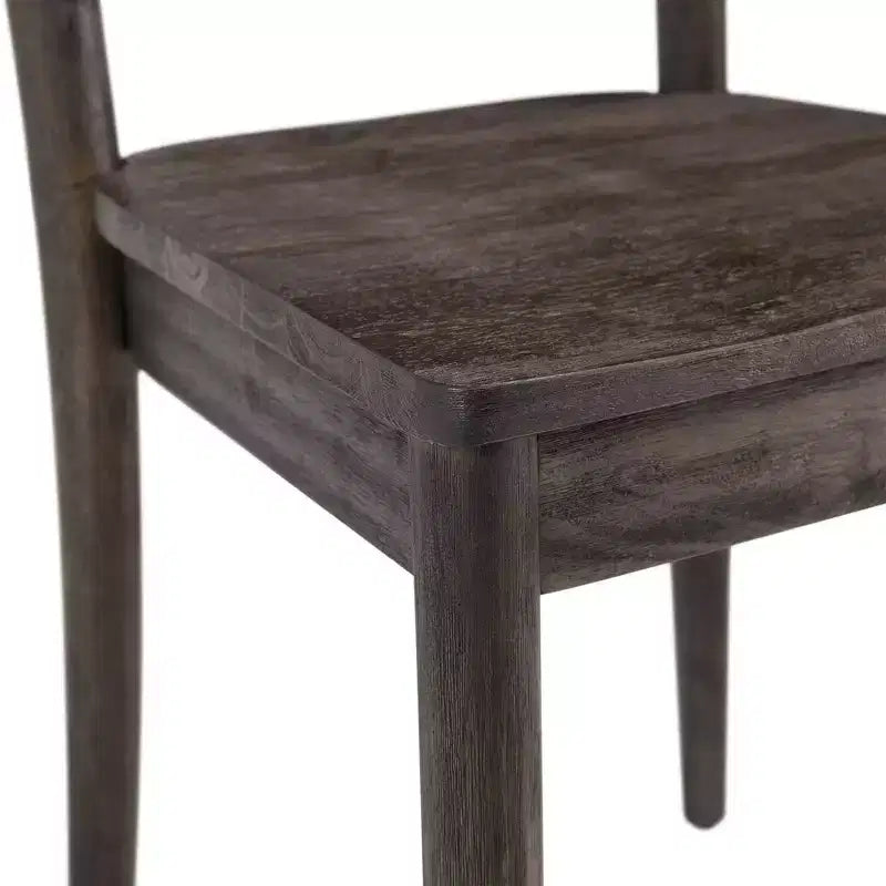 Ensemble de 2 chaises d'appoint en bois Calhoun, marron foncé – Picket House Furnishings : Dossier en X, Rustique