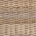Lot de 2 chaises de salle à manger Enver en rotin et bois Naturel/Marron - bali & pari : Fabriquées à la main, origine indonésienne