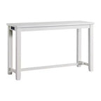Ensemble table à manger multifonctionnelle Stanford blanche - Picket House Furnishings : 4 pièces, haute, cadre en MDF, revêtement en polyester