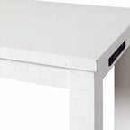 Ensemble table à manger multifonctionnelle Stanford blanche - Picket House Furnishings : 4 pièces, haute, cadre en MDF, revêtement en polyester