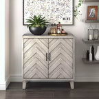 Meuble de bar Friedman avec rangement pour le vin Gris - Finch