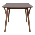 HOMES: Inside + Out Table de salle à manger rectangulaire 59 po Palm Shade de style Mid-Century pour 6 personnes, noyer
