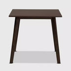 Table à manger Britte carrée en bois brun foncé – Baxton Studio