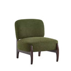 Christopher Knight Home Anna Modern Rubberwood Boucle Upholstered Accent Chair Green