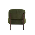 Christopher Knight Home Anna, chaise d'appoint moderne en hévéa et tissu bouclé, vert