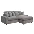 84" Tavia Sofa Gray Corduroy - Acme Furniture