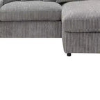 Canapé Tavia 84 po en velours côtelé gris - Acme Furniture