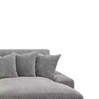 Canapé Tavia 84 po en velours côtelé gris - Acme Furniture