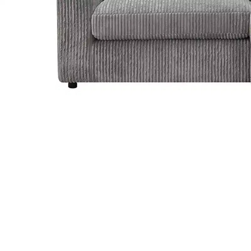Canapé Tavia 84 po en velours côtelé gris - Acme Furniture