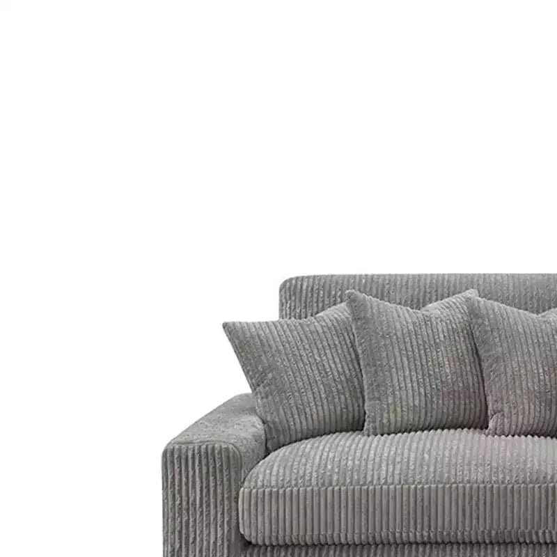 Canapé Tavia 84 po en velours côtelé gris - Acme Furniture