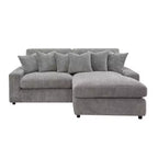 Canapé Tavia 84 po en velours côtelé gris - Acme Furniture