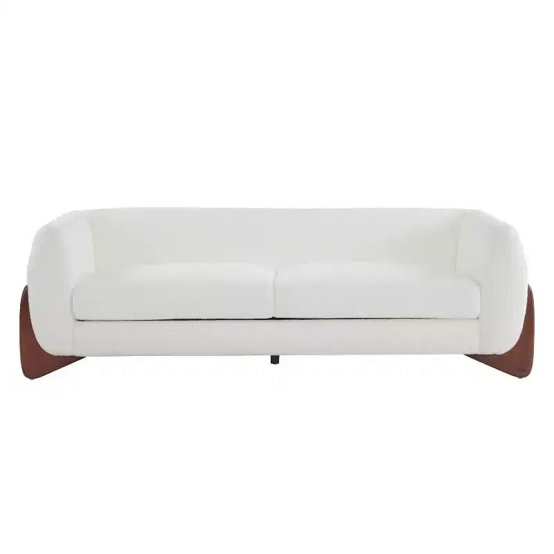 Christopher Knight Home Mia 82.75" Boucle Fabric 3 Seater Sofa Beige