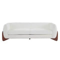 Christopher Knight Home Mia 82.75" Boucle Fabric 3 Seater Sofa Beige