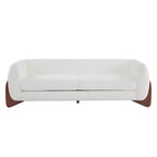 Christopher Knight Home Mia 82.75" Boucle Fabric 3 Seater Sofa Beige