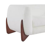 Canapé 3 places Christopher Knight Home Mia en tissu bouclé, 210 cm, beige